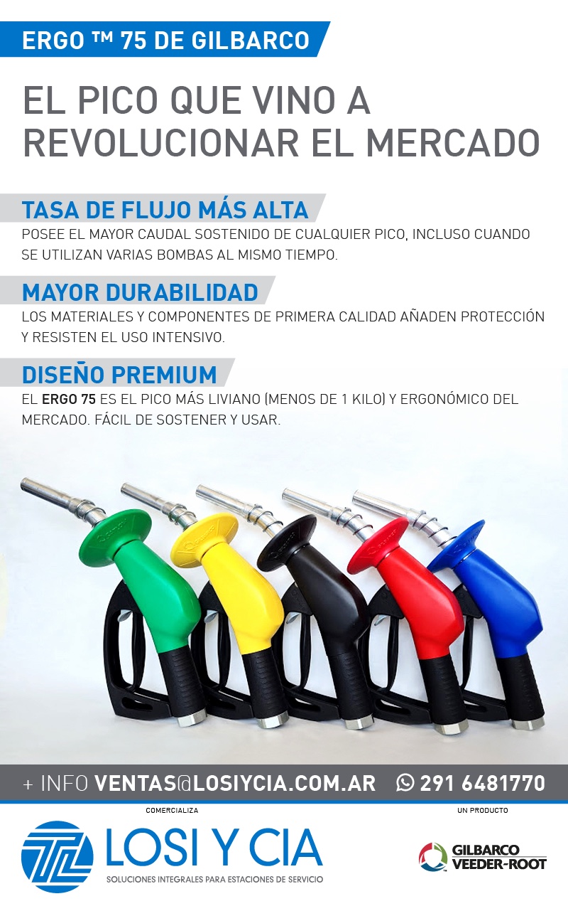 Nuevo lanzamiento Losi: Pico ERGO™ 75 de Gilbarco
