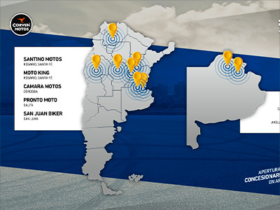Corven y Bajaj anunció la apertura de ocho nuevos concesionarios Exclusivos en Argentina