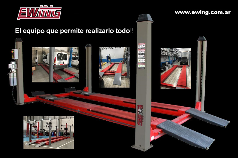 Elevador 4 columnas EW-FP5000 de EWING 