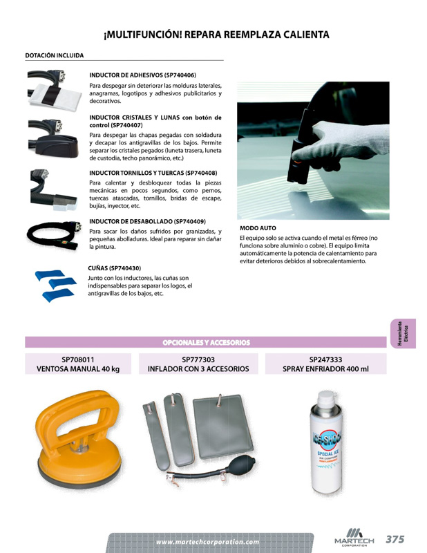 Inductor Martech, sistema de inducción multifunción