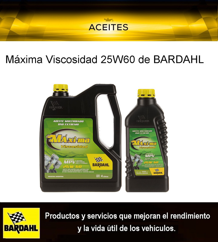 Máxima Viscosidad 25W60 de BARDAHL