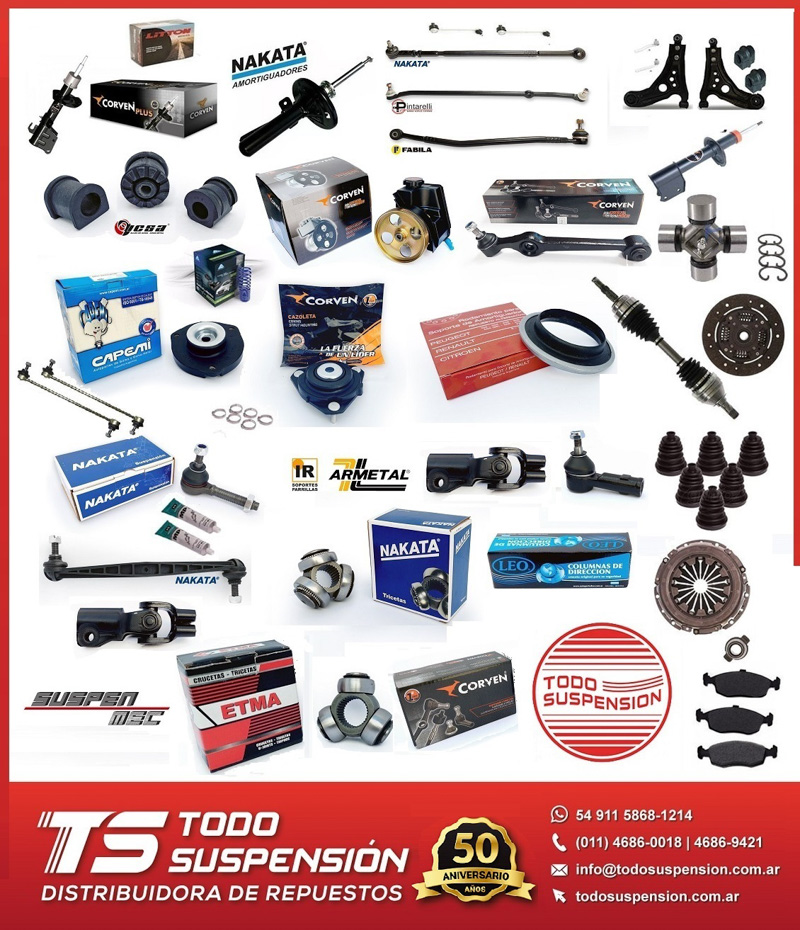 Todo para Suspensión, Dirección y Frenos