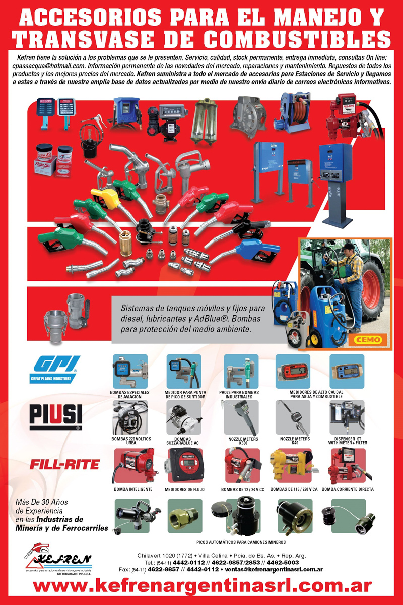 Kefren, novedades en Insumos para Estaciones de Servicio