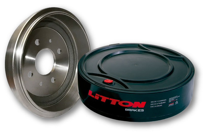 Litton: Campana de freno y zapatas en detalle