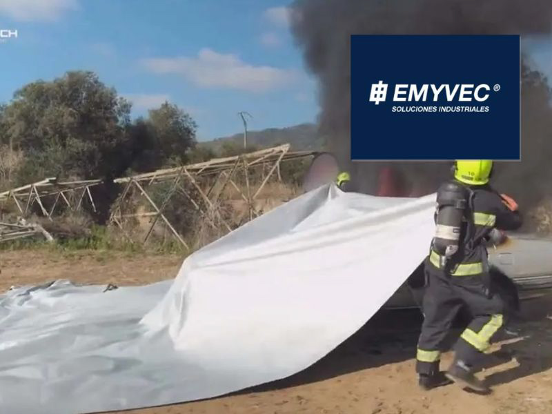 Manta Apaga Fuegos para vehículos híbridos y eléctricos