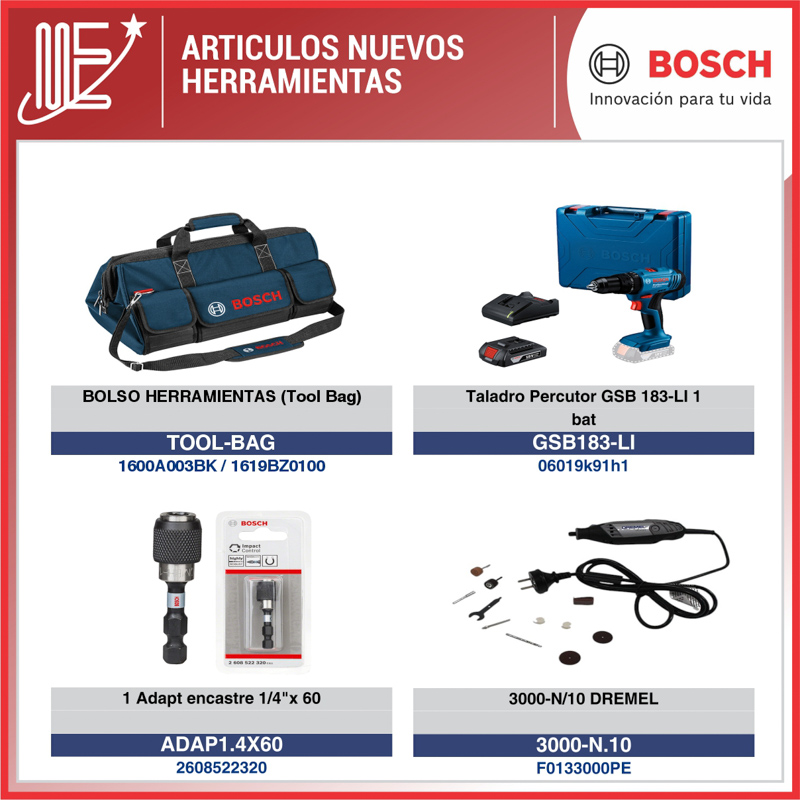 Expoyer suma nuevas herramientas Bosch a su catálogo
