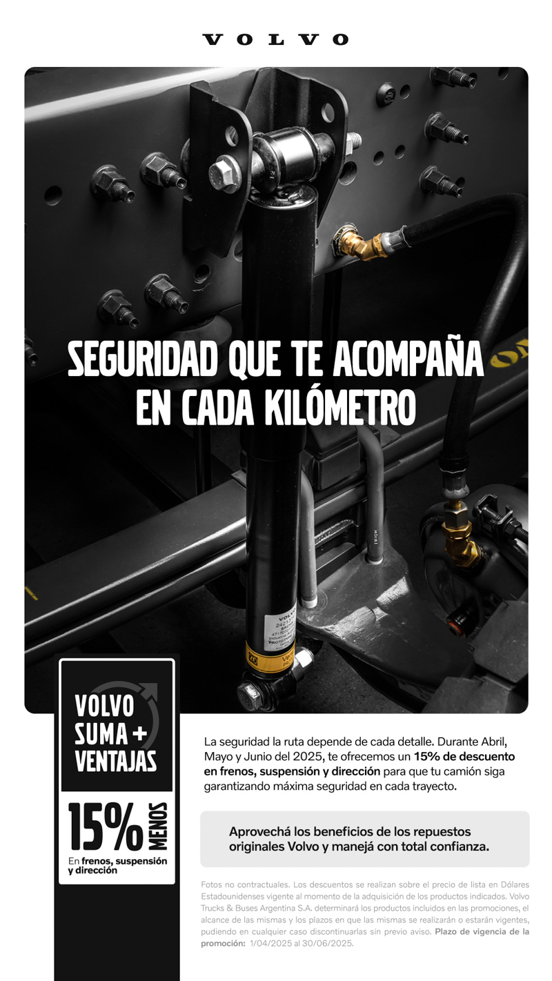 Volvo lanza beneficios en repuestos originales