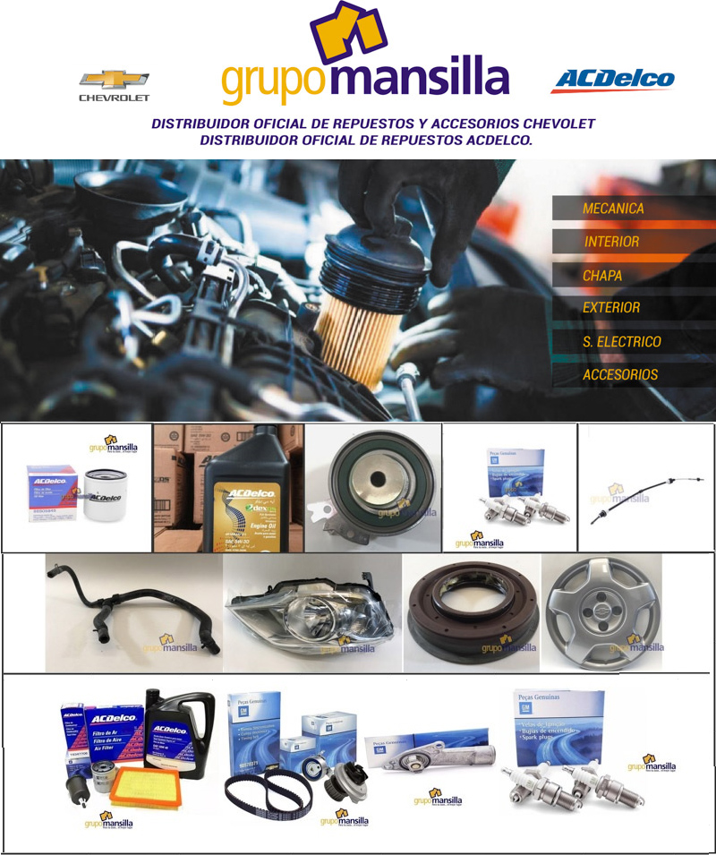 Grupo Mansilla, repuestos y taller oficial Chevrolet