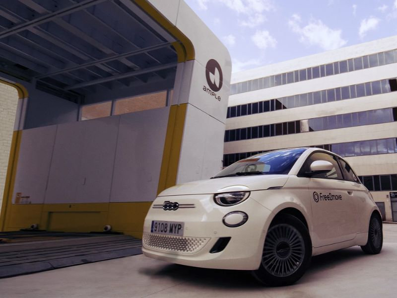 Fiat prueba baterías intercambiables con Ample