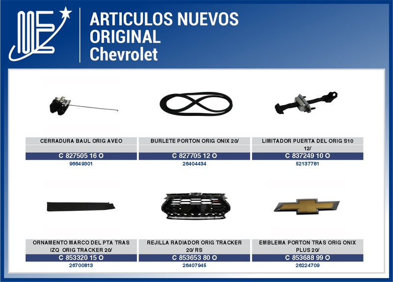 Lanzamientos Chevrolet 2025 en catálogo Expoyer