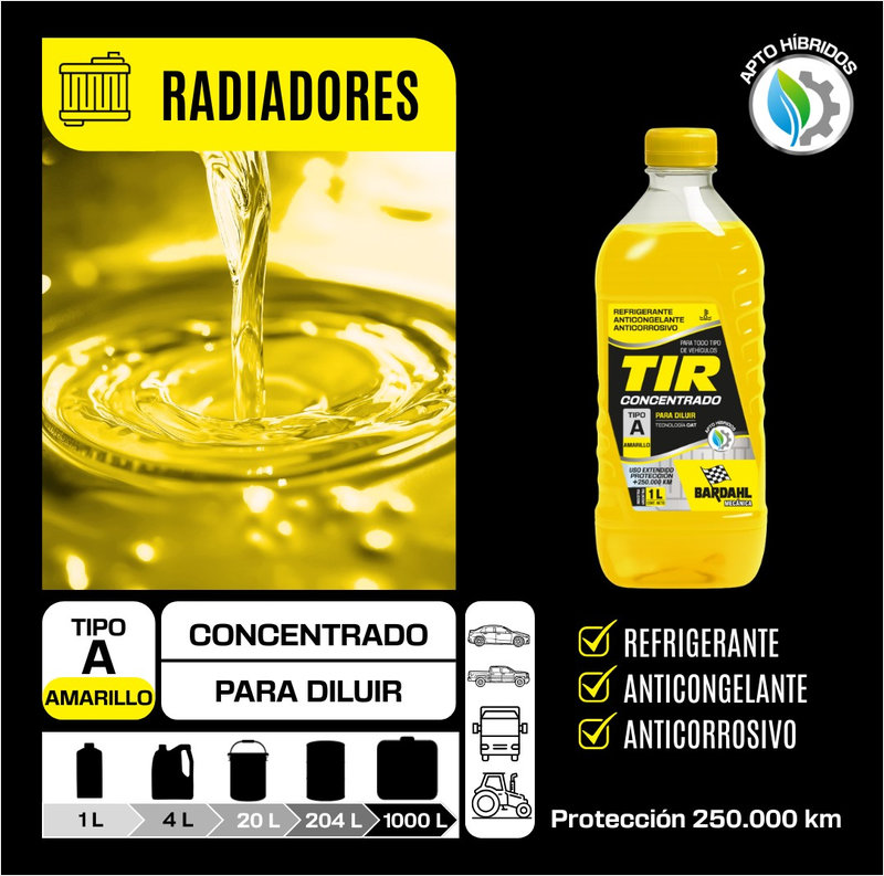 TIR Amarillo para sistemas de refrigeración